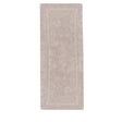 Oatmeal 100 per cent cotton bath runner, 55 x 150 cm, in a solid colour design