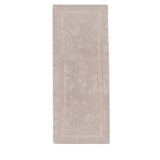 Oatmeal 100 per cent cotton bath runner, 55 x 150 cm, in a solid colour design