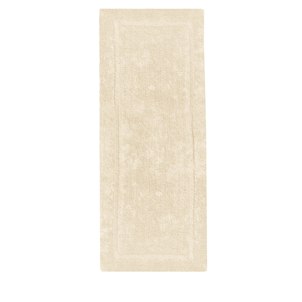 Vanilla 100 per cent cotton bath runner, 55 x 150 cm, in a solid colour design