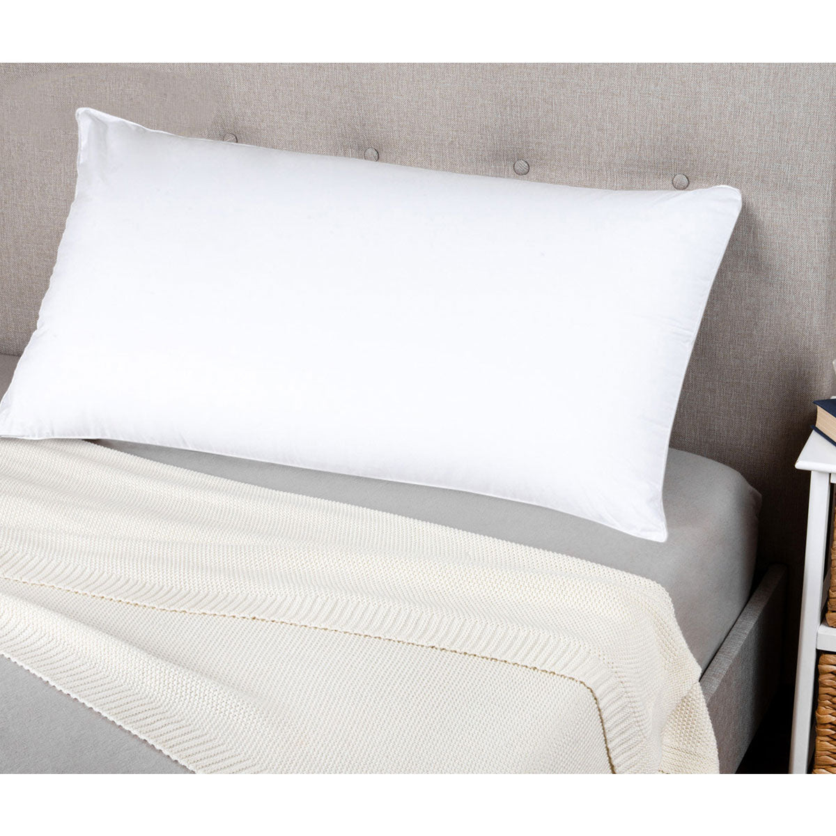 Heavenly Dream King Pillow by Jason — 90x50cm Cotton Cover, Premium Support — Allure Home Collections