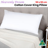 Heavenly Dream King Pillow by Jason — 90x50cm Cotton Cover, Premium Support — Allure Home Collections