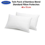 Jason Bamboo Blend Standard Pillow Protectors — Twin Pack, 48x73cm — Allure Home Collections