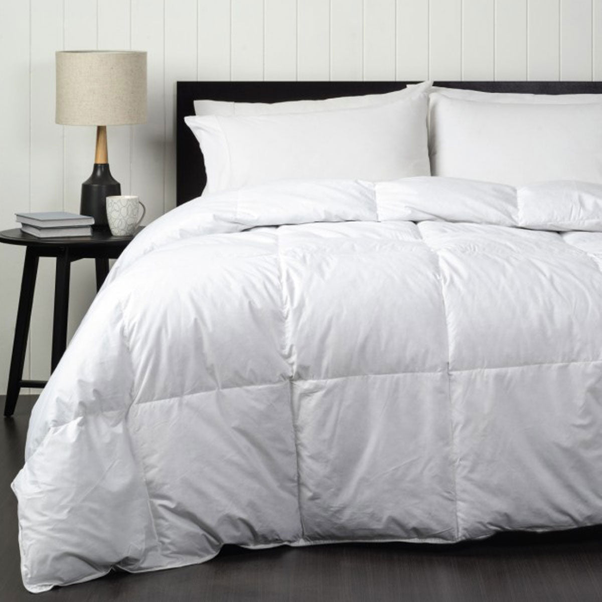 Barnsley white feather and down japara cotton quilt king