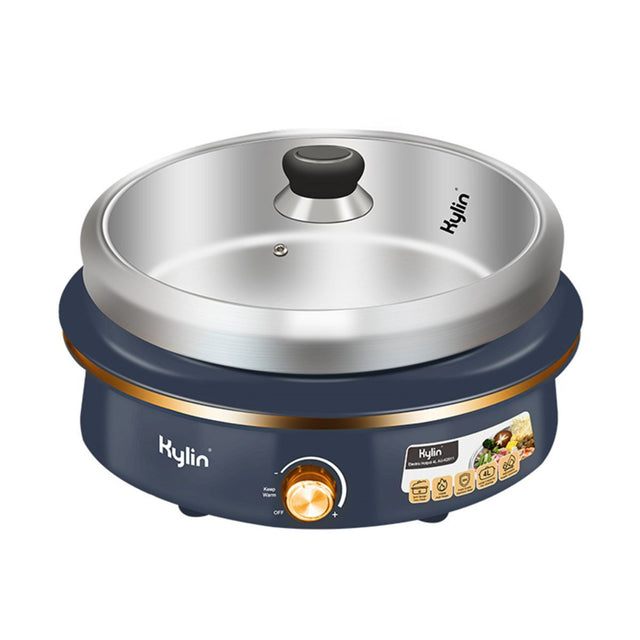 Electric hotpot 4 L with stainless steel inner pot and glass lid, model AU-K2011