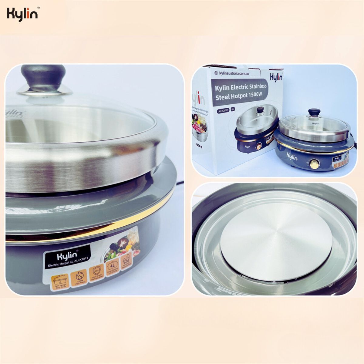 Electric hotpot in use on a dining table with broth simmering under the glass lid