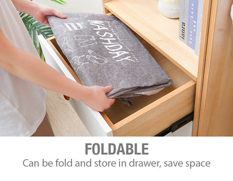 Ex-Large Collapsible Laundry Basket - Grey