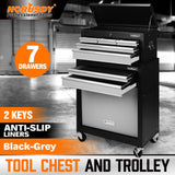 Garstang Tool Chest Trolley, 7 Drawer, Steel