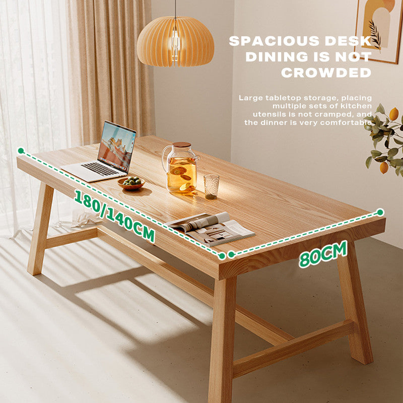 Elegant 1.4M Solid Wood Dining Table