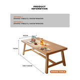 Elegant 1.4M Solid Wood Dining Table