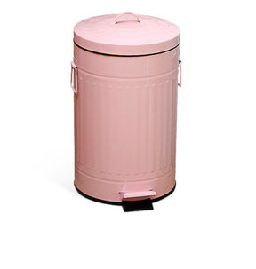 Picton mint patterned stainless steel 12L soft close pedal bin in a kitchen