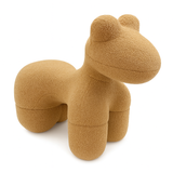Lamb Stool Chair — Berber Fleece Animal Seat, Brown — Allure Home Collections