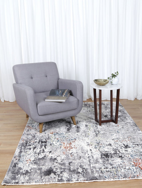 Distressed Power Loomed Floor Rug 240 x 330cm, view 3