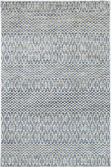 Navy tribal polyester floor rug 240x330cm