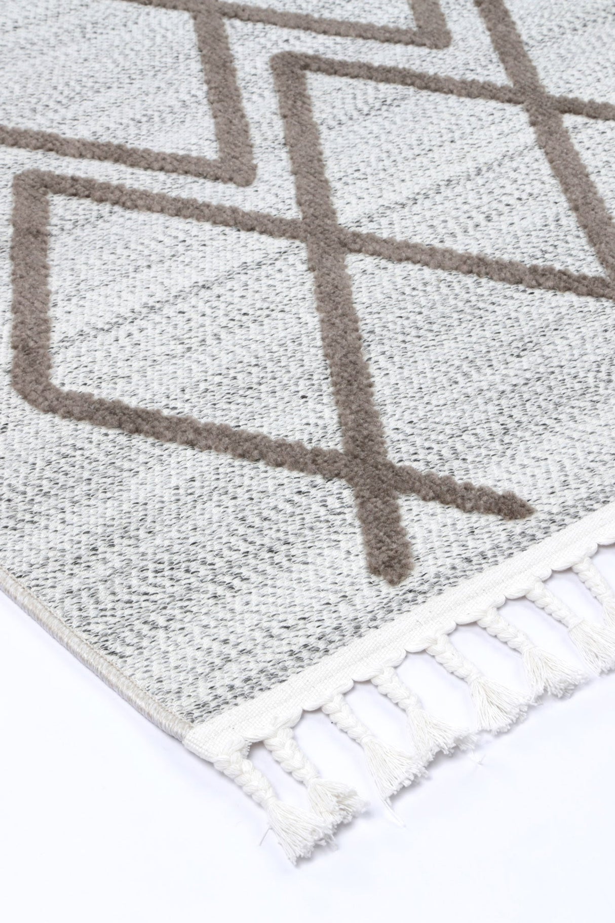 Modern Geometric Floor Rug, Cream Beige 300x400cm - view 5