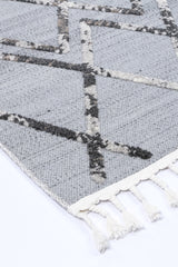 Modern Geometric Floor Rug, Grey Anthracite 300x400cm - view 5