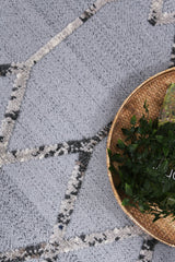 Modern Geometric Floor Rug, Grey Anthracite 300x400cm - view 6