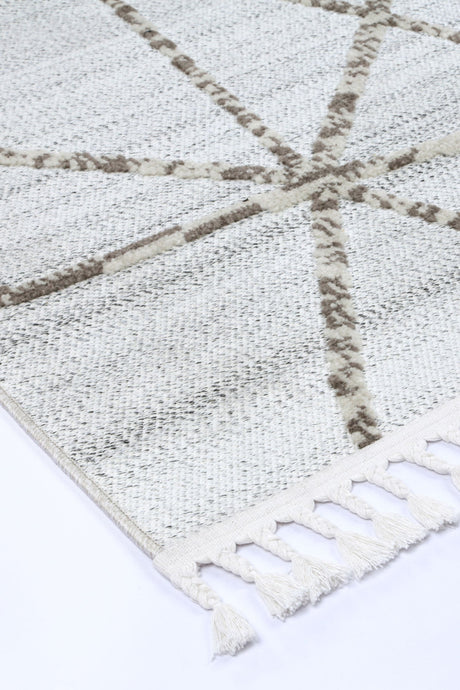 Modern Geometric Floor Rug, Cream Beige 300x400cm - view 5