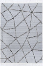Modern Geometric Floor Rug, Grey Anthracite 300x400cm