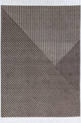 Modern Geometric Floor Rug, Cream Beige 300x400cm