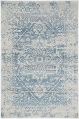 Distressed Transitional Polypropylene Floor Rug Ivory Blue 300 x 400cm, view 2