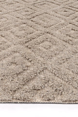 Ash hand tufted wool blend floor rug 240x330cm