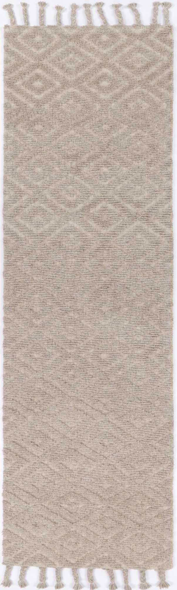 Ash hand tufted wool blend floor rug 240x330cm