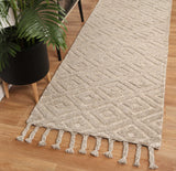 Ash hand tufted wool blend floor rug 240x330cm