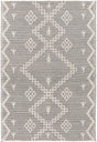 Cream hand tufted wool blend floor rug 240x330cm