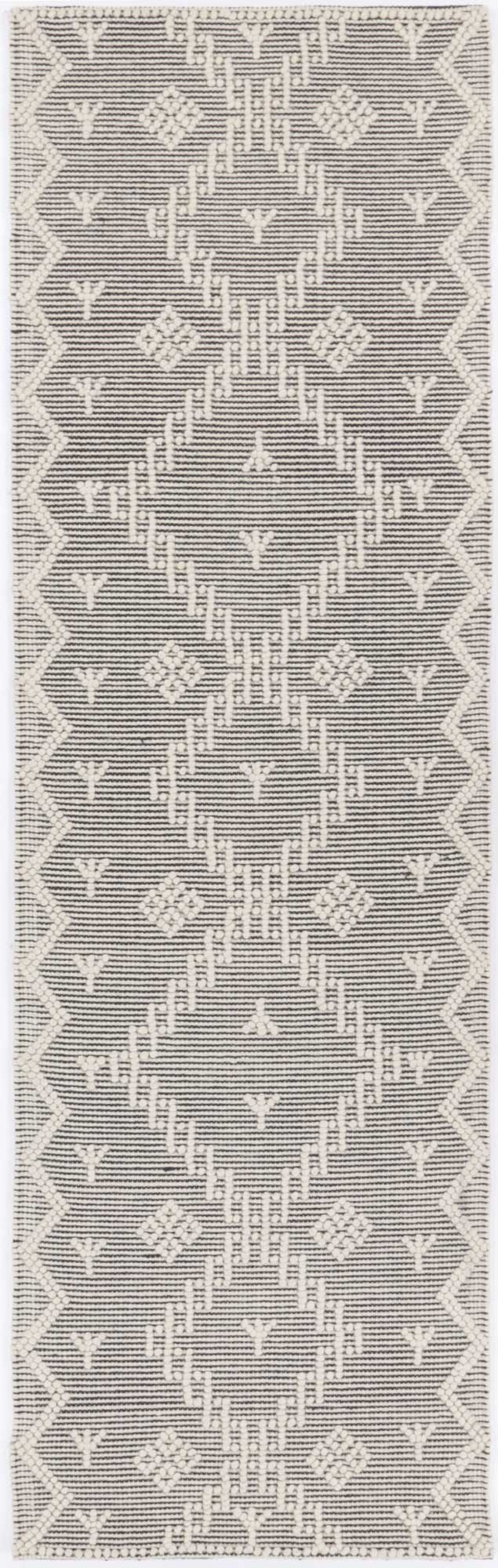 Cream hand tufted wool blend floor rug 240x330cm