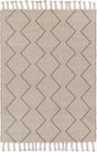 Hand Tufted Wool Blend Tribal Floor Rug, Ash 300x400cm