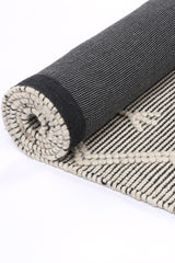 Hand Tufted Wool Blend Tribal Floor Rug, Cream 300x400cm