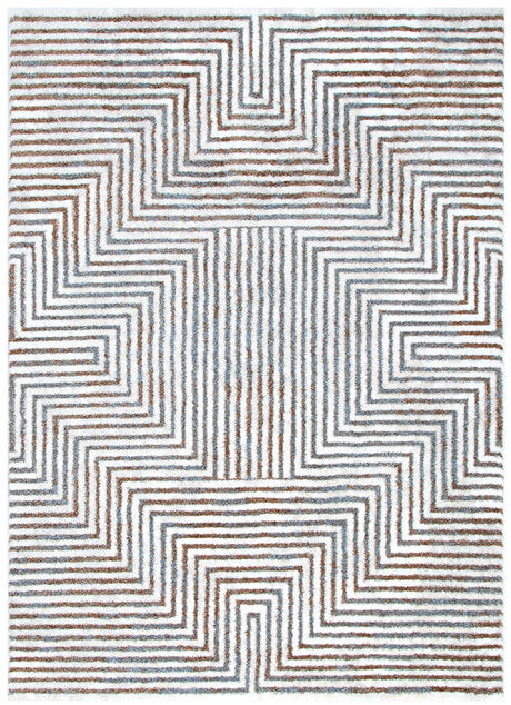 Plush polyester floor rug, 240 x 330 cm