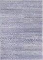 Tribal textured wool blend floor rug in blue, 160x230cm