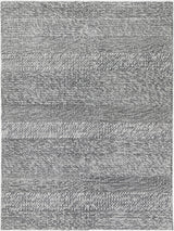 Textured wool blend floor rug in charcoal, 200 x 290 cm