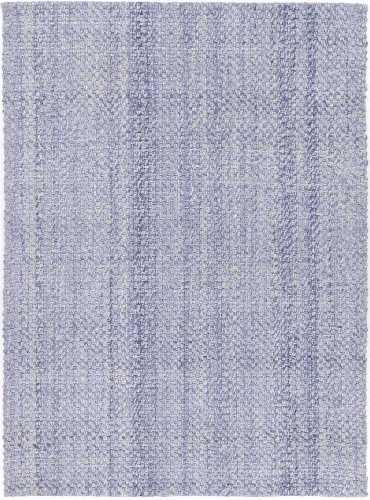 Blue textured wool blend floor rug 240x330cm