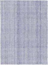 Blue textured wool blend floor rug 240x330cm