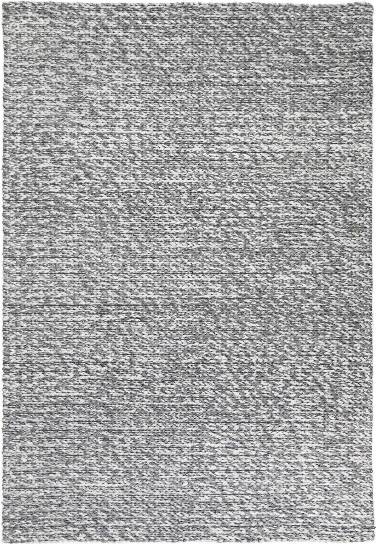 Charcoal textured wool blend floor rug 240x330cm