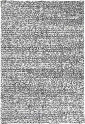 Charcoal textured wool blend floor rug 240x330cm