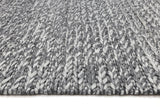 Charcoal textured wool blend floor rug 240x330cm