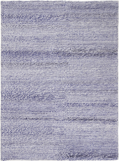 Looped Wool Blend Floor Rug, Blue 240x330cm