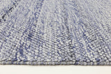 Looped Wool Blend Floor Rug, Blue 240x330cm
