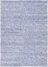 Textured Wool Blend Floor Rug, Blue 240x330cm