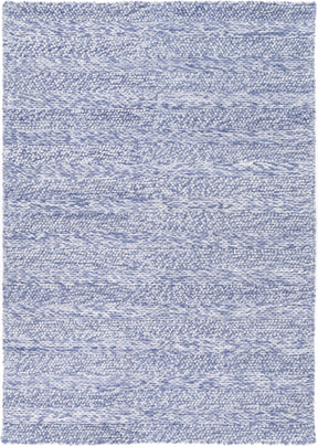 Textured Wool Blend Floor Rug, Blue 240x330cm