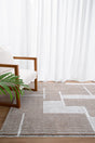 Plush woven polyester floor rug, 200x290cm