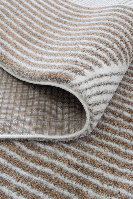 Plush woven polyester floor rug, 200x290cm