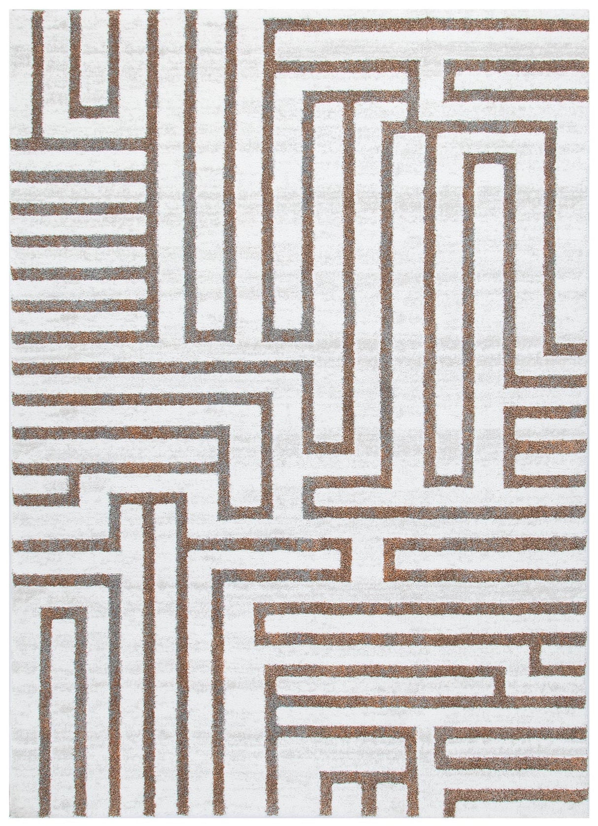 Plush woven polyester floor rug, 200x290cm