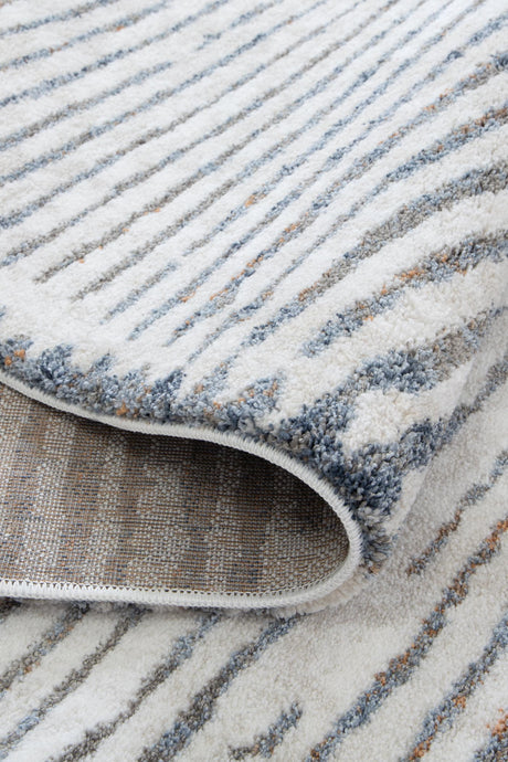 Plush woven polyester floor rug 80x300cm