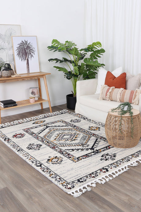 Plush shaggy polyester floor rug 240x330cm