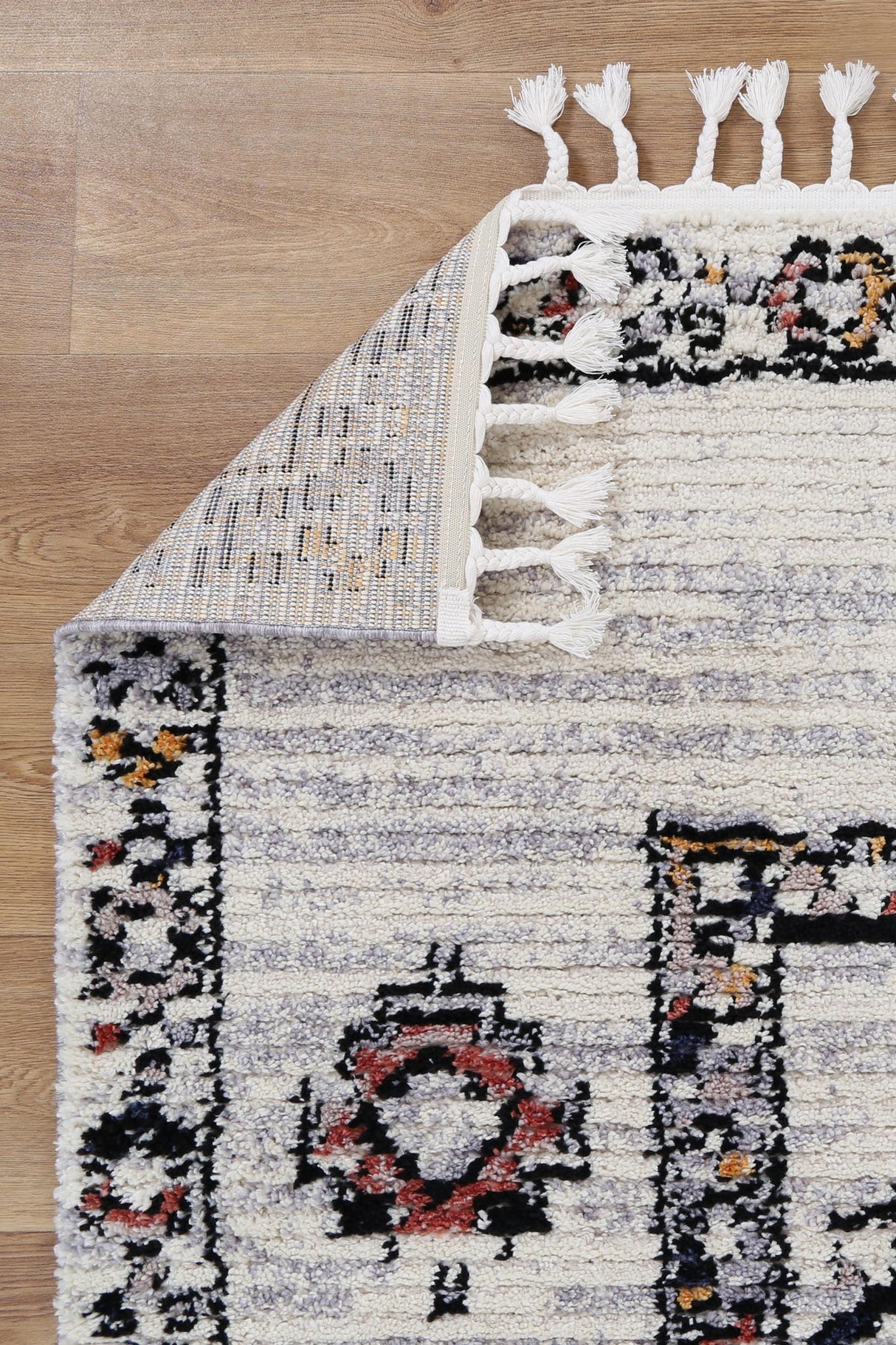 Plush shaggy polyester floor rug 240x330cm