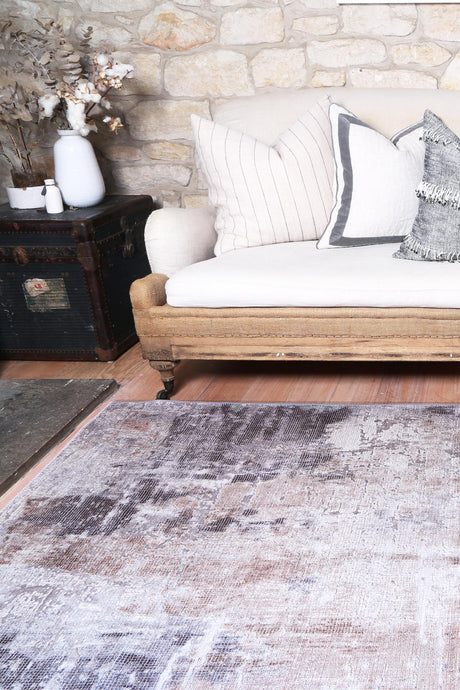 Distressed Vintage Floor Rug Ash Ivory 240 x 330cm, view 2